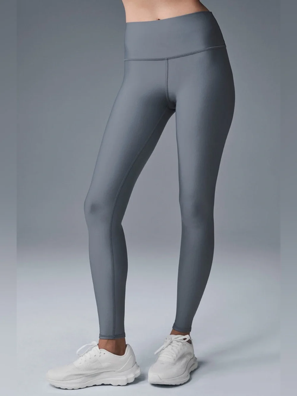 ALO Airlift Winter Warm High-Waist Legging Athletic Work-Out Grey Leggings XXS